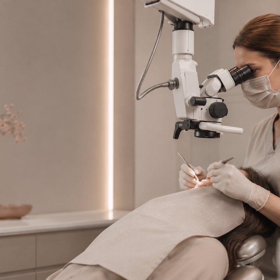 Treatment microscope for root canal treatment